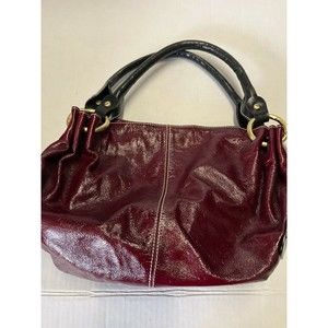 Puntotres Women's Handbag Deep Maroon Leather